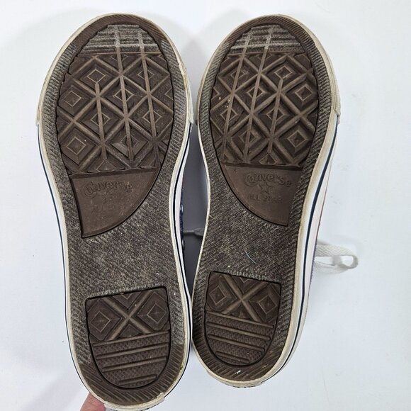 Converse All Star Blue Star Pattern Sneakers Womens Junior Size 5 - Picture 7 of 9
